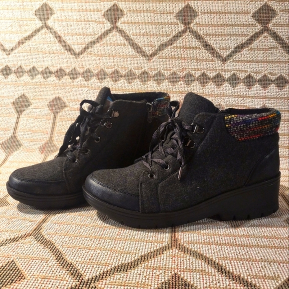 Brand: BZees, Style: Brooklyn, Size: 10M, Color: Black\Rainbow